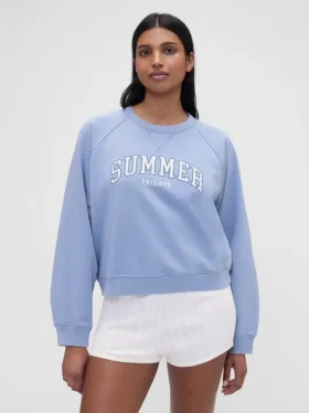 Sudadera oversize con logo Raglan de GAP × Summer Fridays