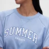 Sudadera oversize con logo Raglan de GAP × Summer Fridays