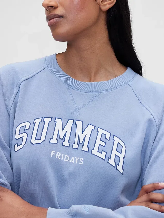 Sudadera oversize con logo Raglan de GAP × Summer Fridays