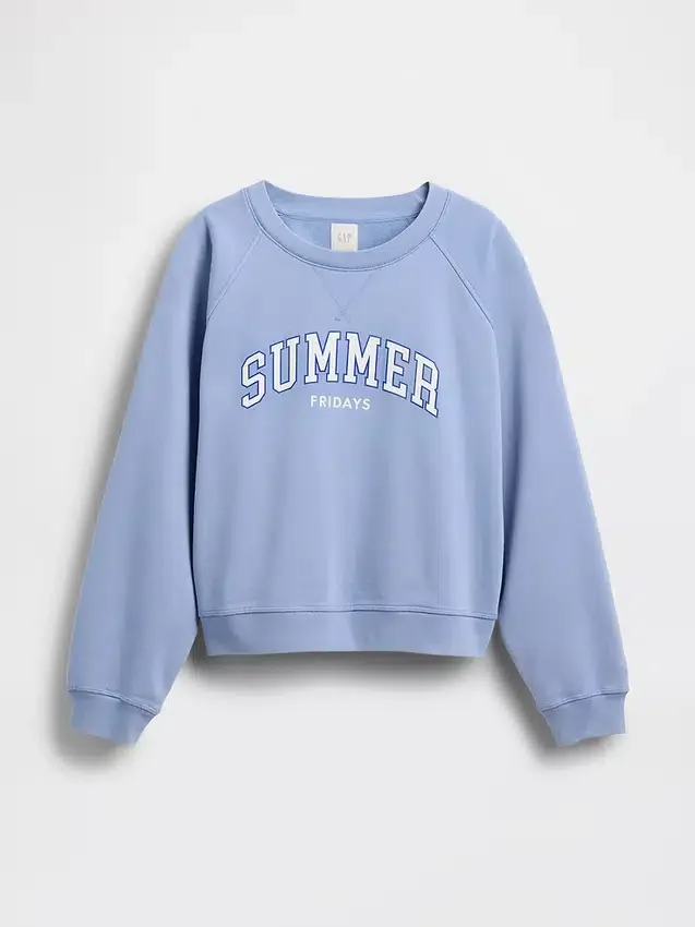 Sudadera oversize con logo Raglan de GAP × Summer Fridays