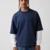 Sudadera oversize de felpa francesa de gran gramaje