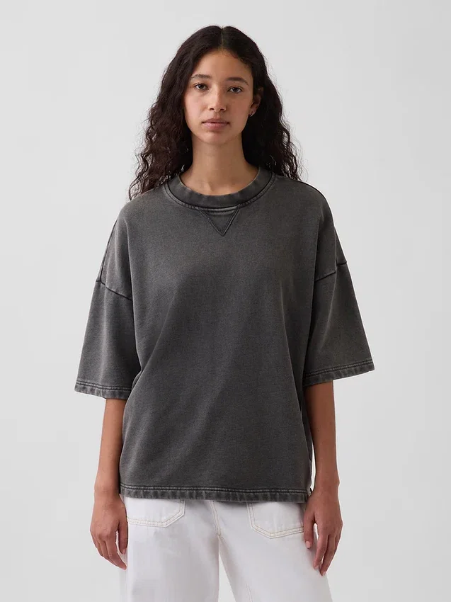 Sudadera oversize de felpa francesa de gran gramaje