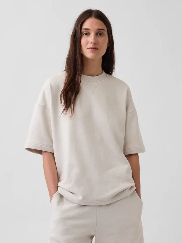 Sudadera oversize de felpa francesa de gran gramaje