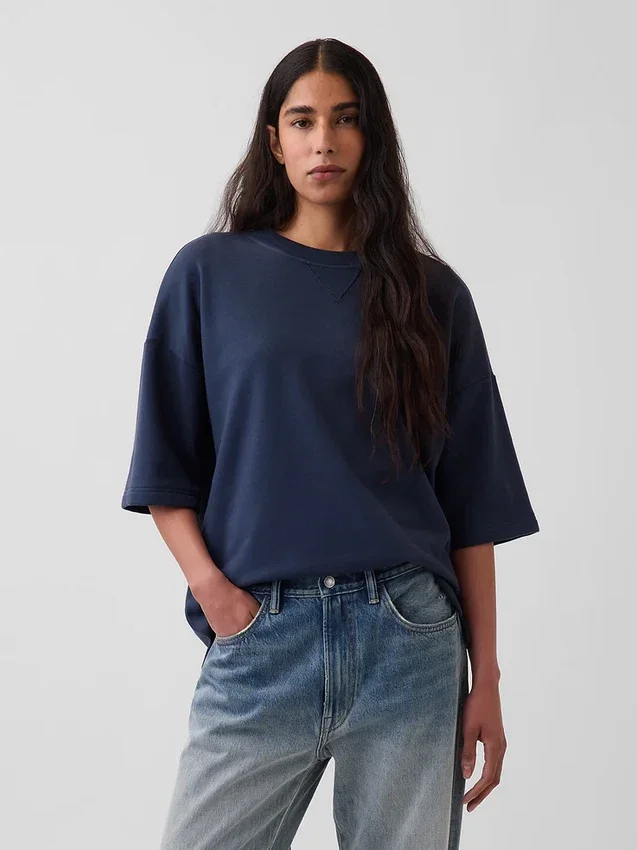 Sudadera oversize de felpa francesa de gran gramaje