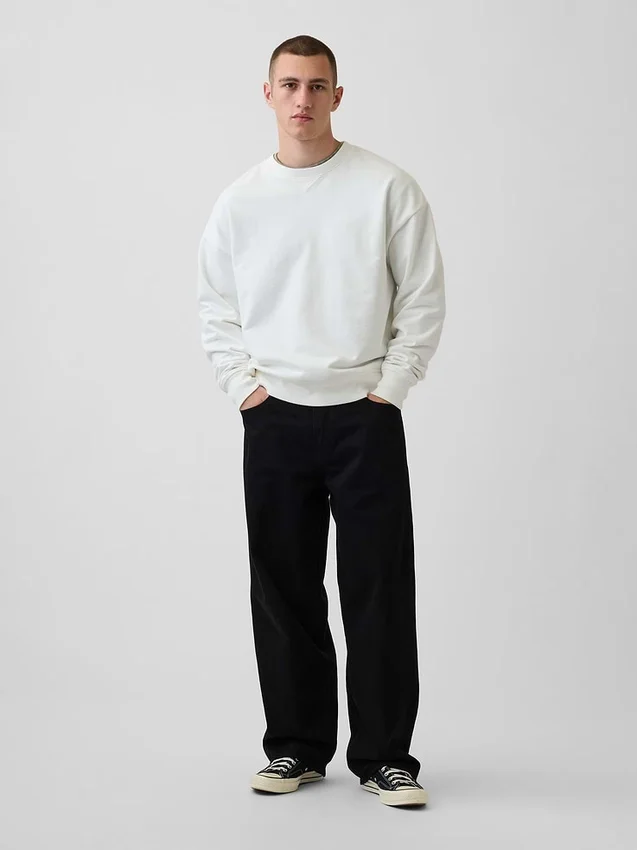 Sudadera oversize de felpa francesa de gran gramaje para adulto