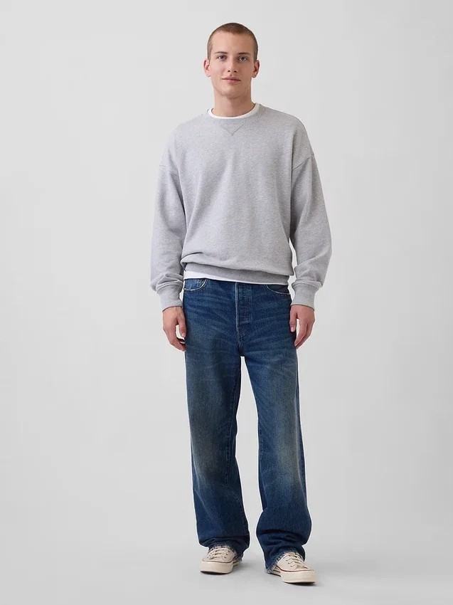 Sudadera oversize de felpa francesa de gran gramaje para adulto