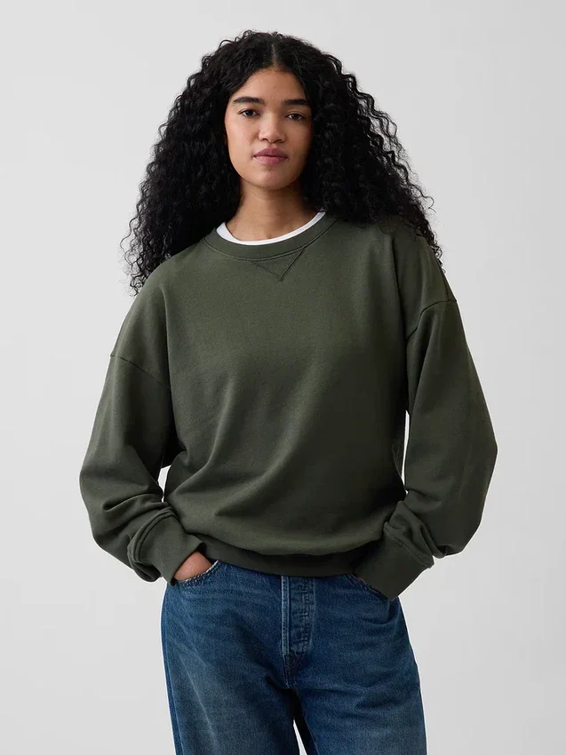 Sudadera oversize de felpa francesa de gran gramaje para adulto