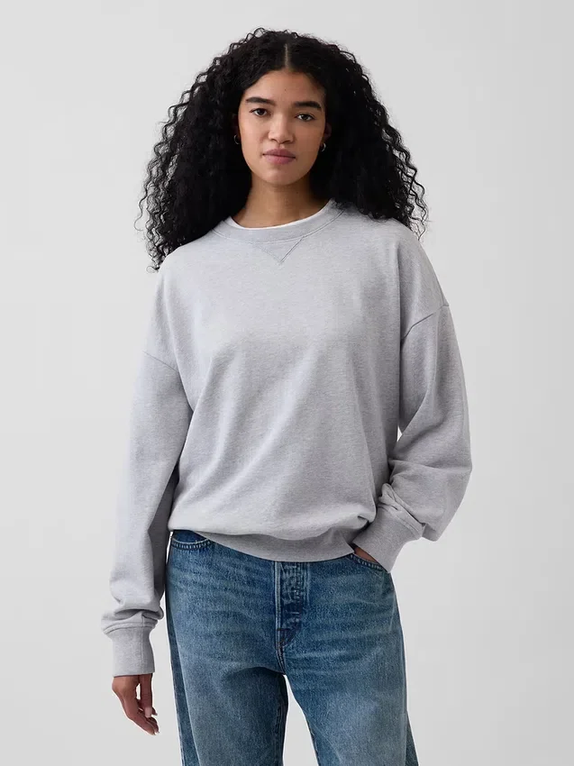 Sudadera oversize de felpa francesa de gran gramaje para adulto