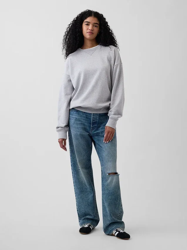 Sudadera oversize de felpa francesa de gran gramaje para adulto