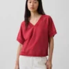 Sudadera oversize de felpa Vintagesoft con cuello en V