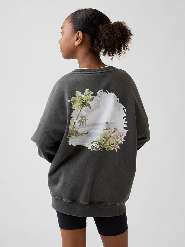 Sudadera oversize Vintagesoft de GAP × Disney para niños