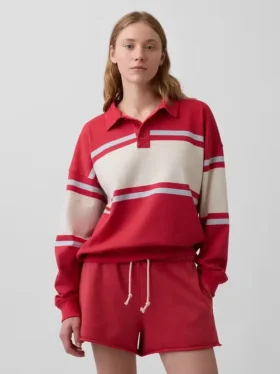 Sudadera polo oversize de felpa Vintagesoft