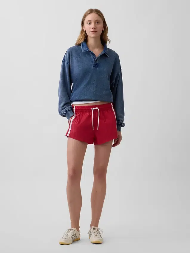Sudadera polo oversize de felpa Vintagesoft
