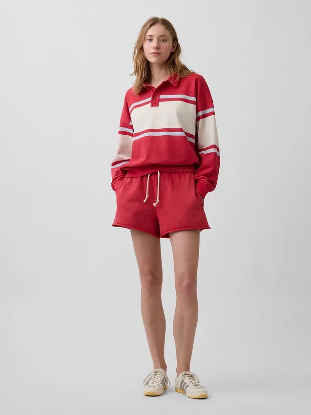 Sudadera polo oversize de felpa Vintagesoft