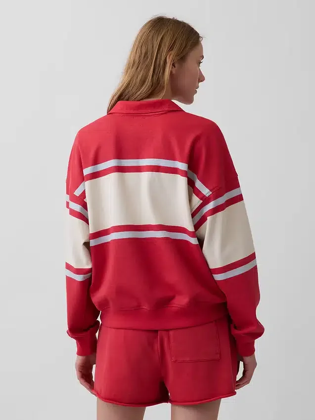 Sudadera polo oversize de felpa Vintagesoft
