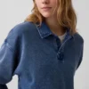 Sudadera polo oversize de felpa Vintagesoft