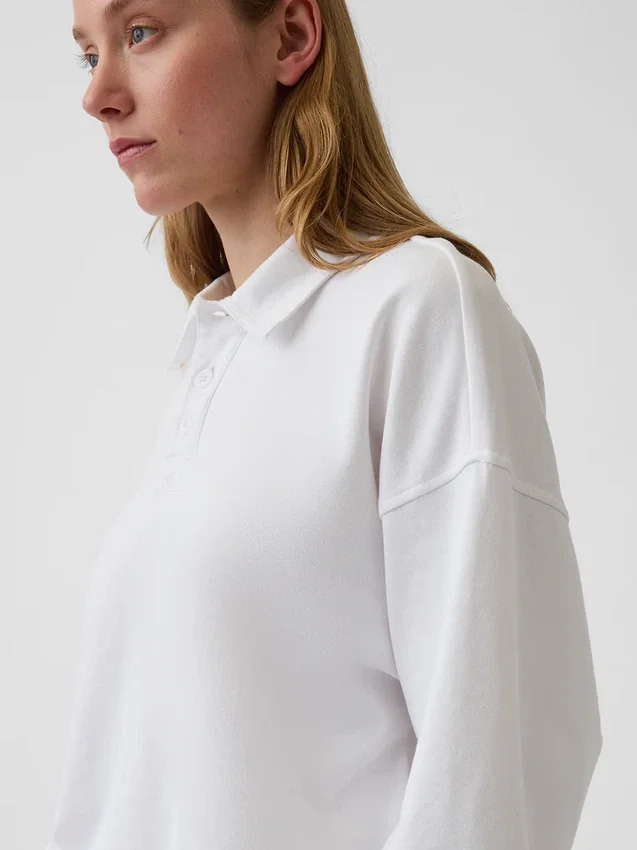 Sudadera polo oversize de felpa Vintagesoft