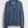 Sudadera polo oversize de felpa Vintagesoft