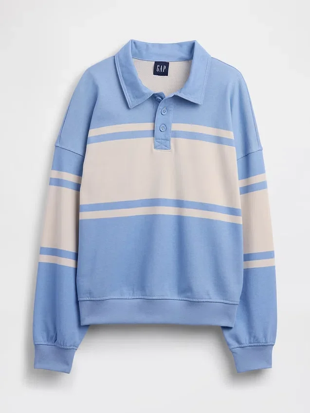 Sudadera polo oversize de felpa Vintagesoft