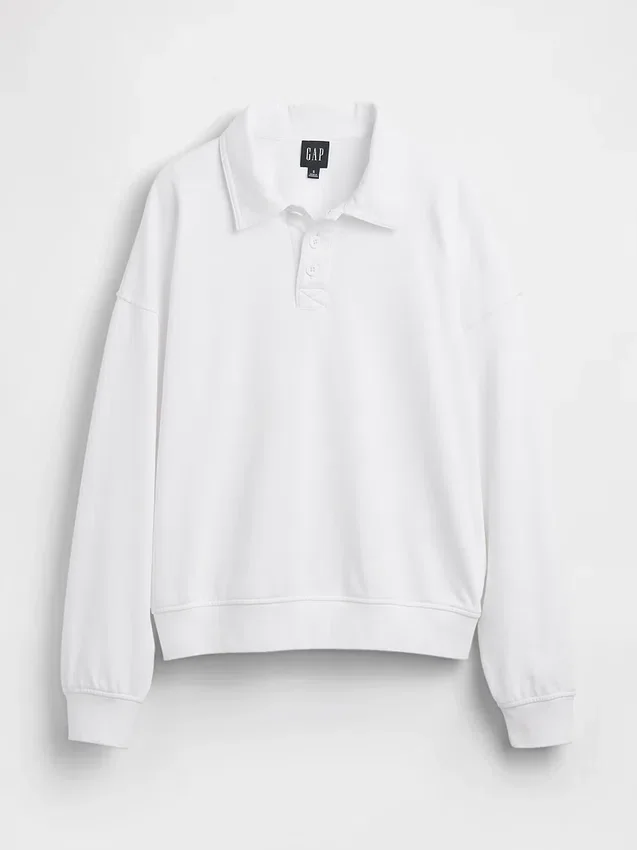 Sudadera polo oversize de felpa Vintagesoft