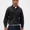 Sudadera polo oversize de peso grueso para adulto