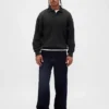 Sudadera polo oversize de peso grueso para adulto