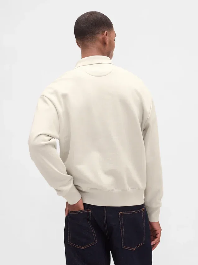 Sudadera polo oversize de peso grueso para adulto
