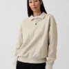 Sudadera polo oversize de peso grueso para adulto