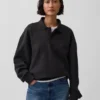 Sudadera polo oversize de peso grueso para adulto