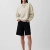 Sudadera polo oversize de peso grueso para adulto
