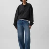Sudadera polo oversize de peso grueso para adulto