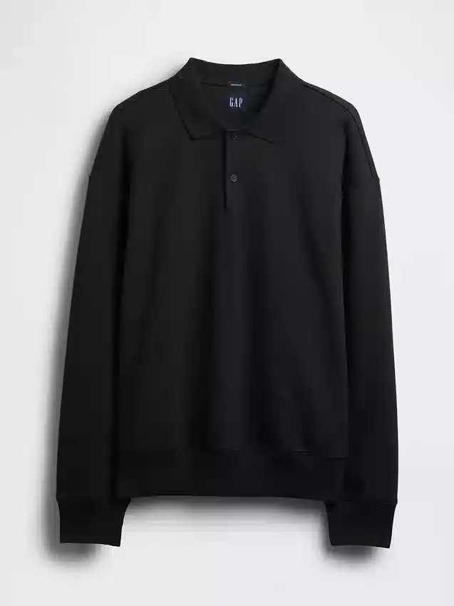 Sudadera polo oversize de peso grueso para adulto