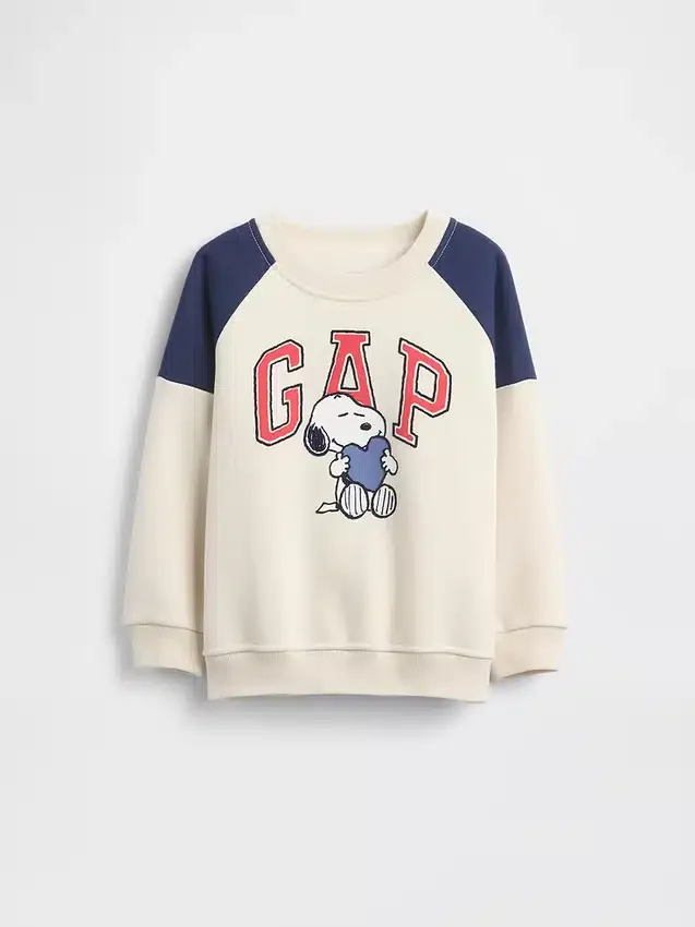 Sudadera raglán con el logotipo de Snoopy para bebés y niños