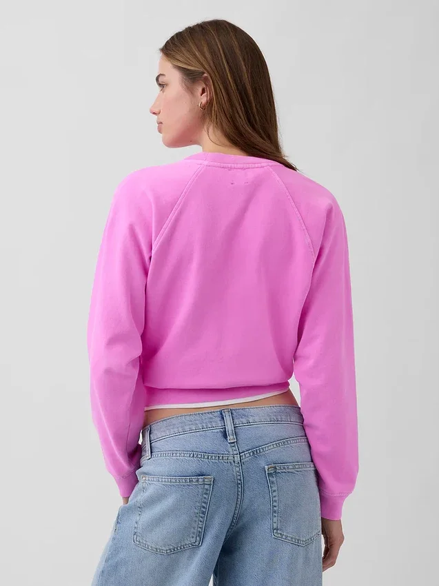 Sudadera raglán de felpa Vintagesoft