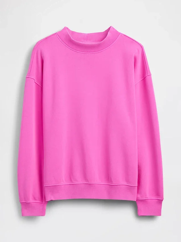 Sudadera túnica oversize de cuello alto Vintagesoft