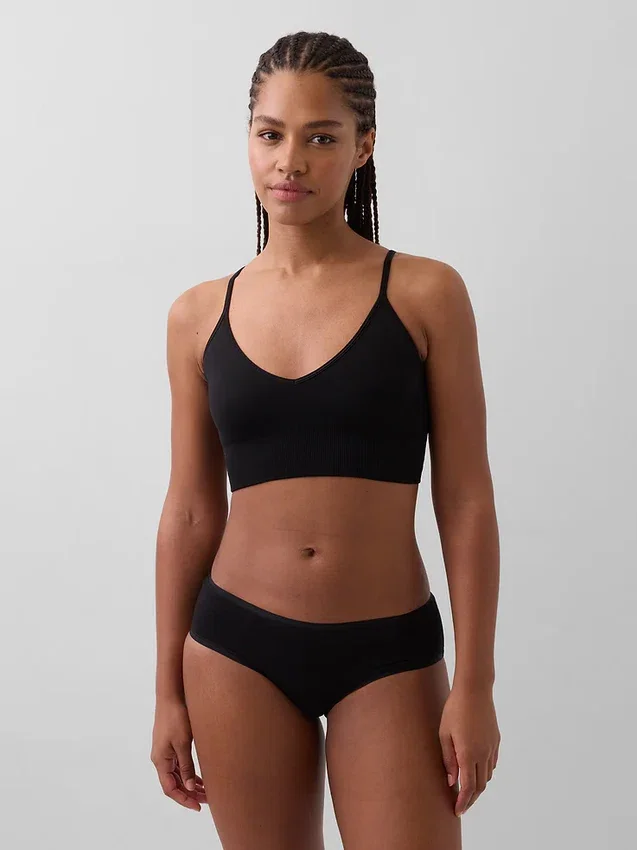 Sujetador bralette sin costuras y con escote pronunciado