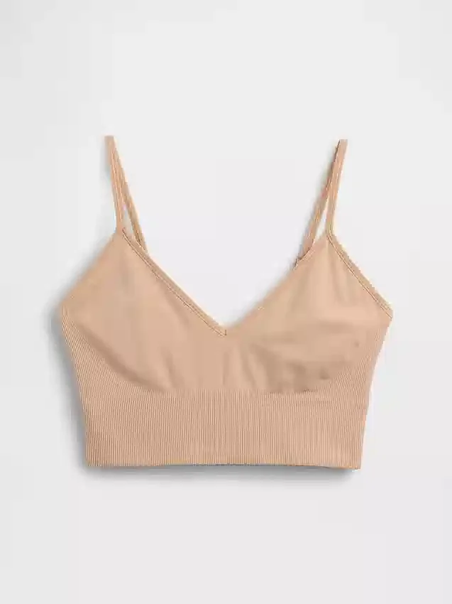 Sujetador bralette sin costuras y con escote pronunciado