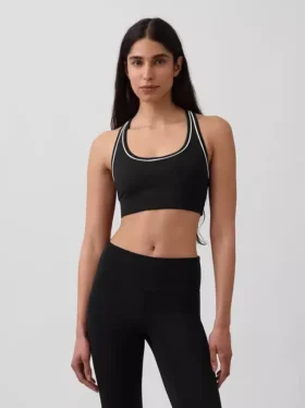 Sujetador deportivo GapFit Smooth de espalda cruzada para impacto medio