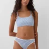 Sujetador tipo bralette de algodón orgánico elástico