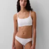 Sujetador tipo bralette de algodón orgánico elástico