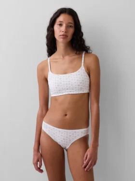 Sujetador tipo bralette de algodón orgánico elástico