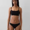 Sujetador tipo bralette de algodón orgánico elástico