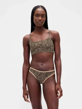 Sujetador tipo bralette de algodón orgánico elástico