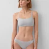Sujetador tipo bralette de algodón orgánico elástico