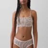 Sujetador tipo bralette de algodón orgánico elástico