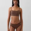 Sujetador tipo bralette de algodón orgánico elástico