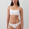 Sujetador tipo bralette de algodón orgánico elástico