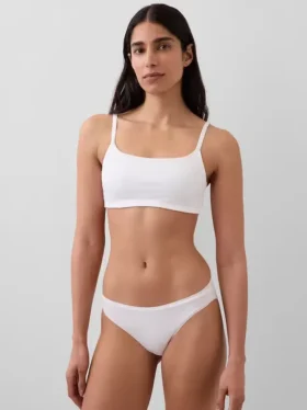 Sujetador tipo bralette de algodón orgánico elástico