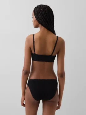 Sujetador tipo bralette de algodón orgánico elástico