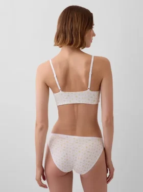 Sujetador tipo bralette de algodón orgánico elástico